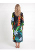 Hand Painted Rayon Off Shoulder Dress